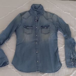 Denim American Eagle Blouse